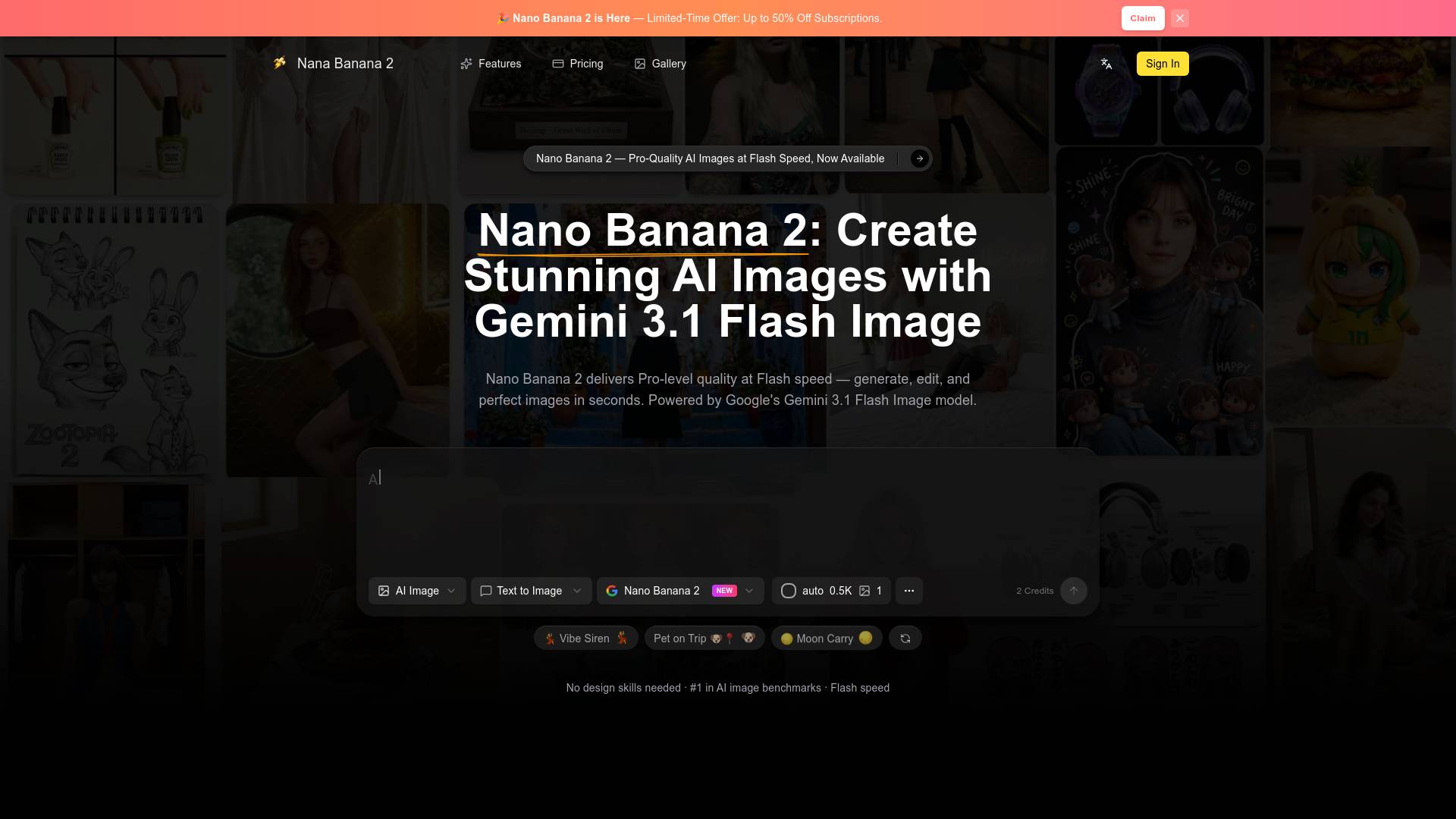 Nano Banana 2 - AI Image Generator screenshot