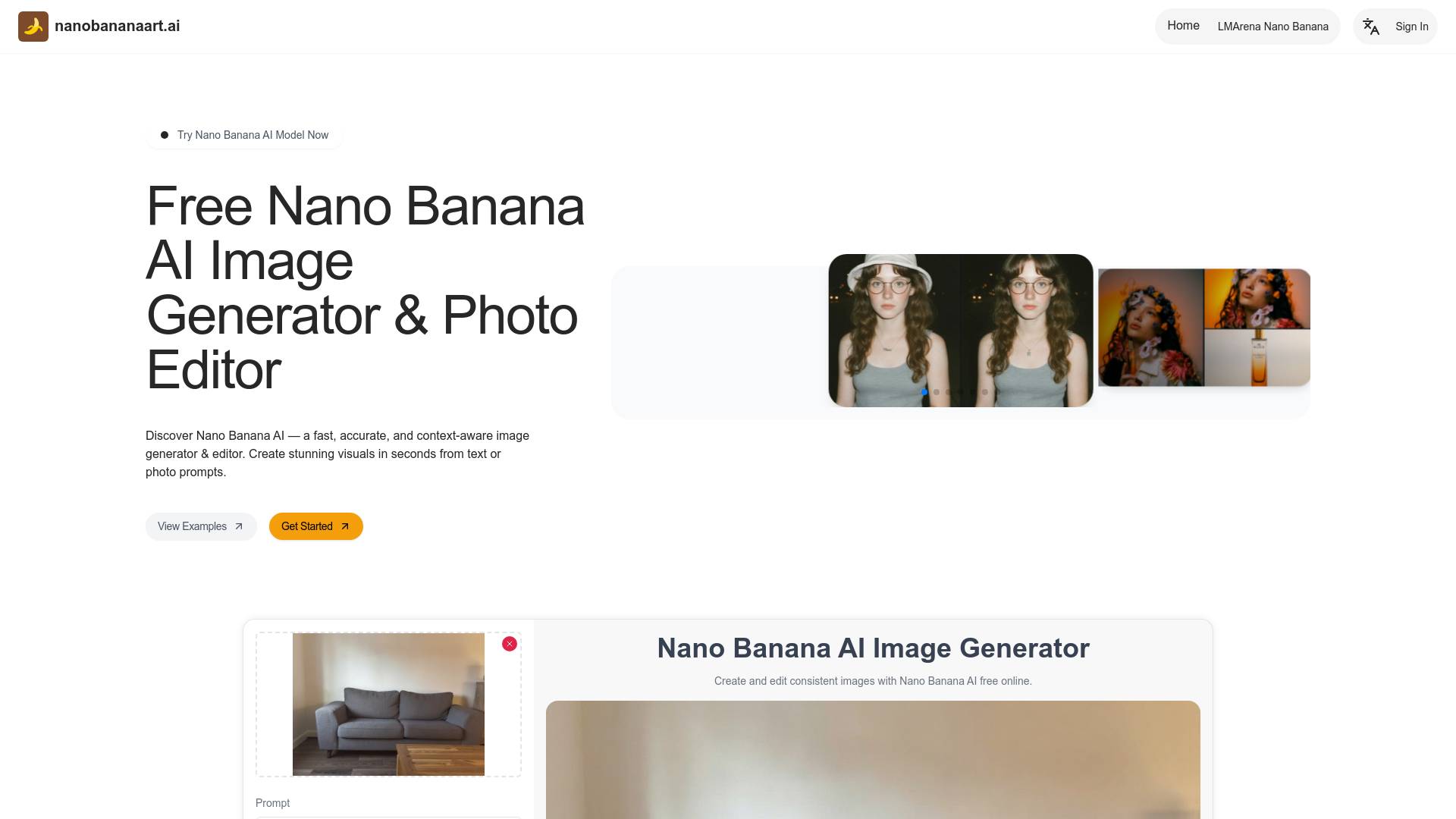 Nano Banana AI: Free AI Image Editor screenshot
