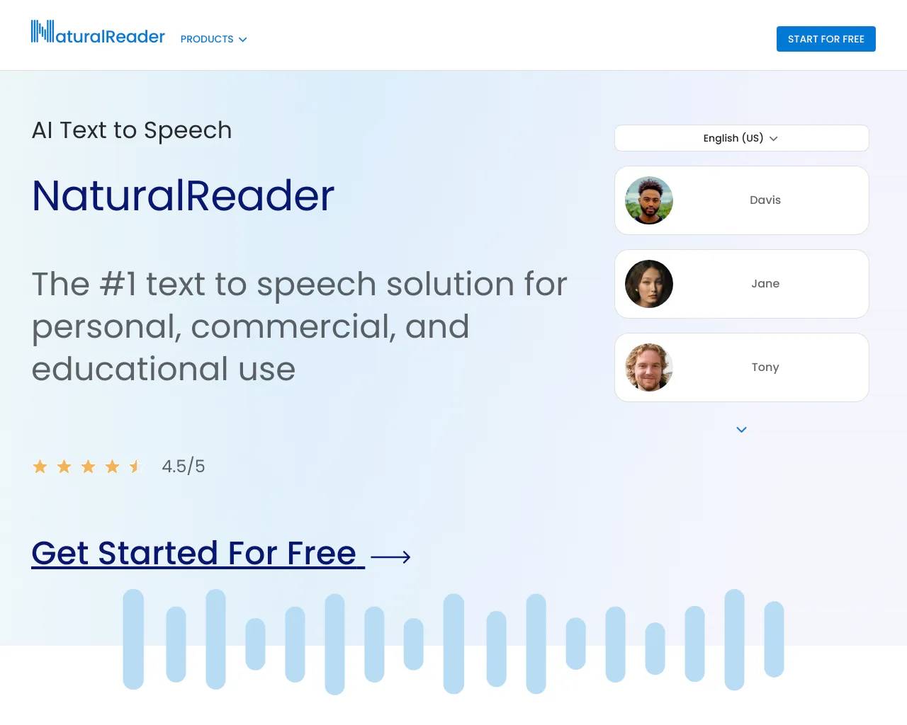 NaturalReader screenshot