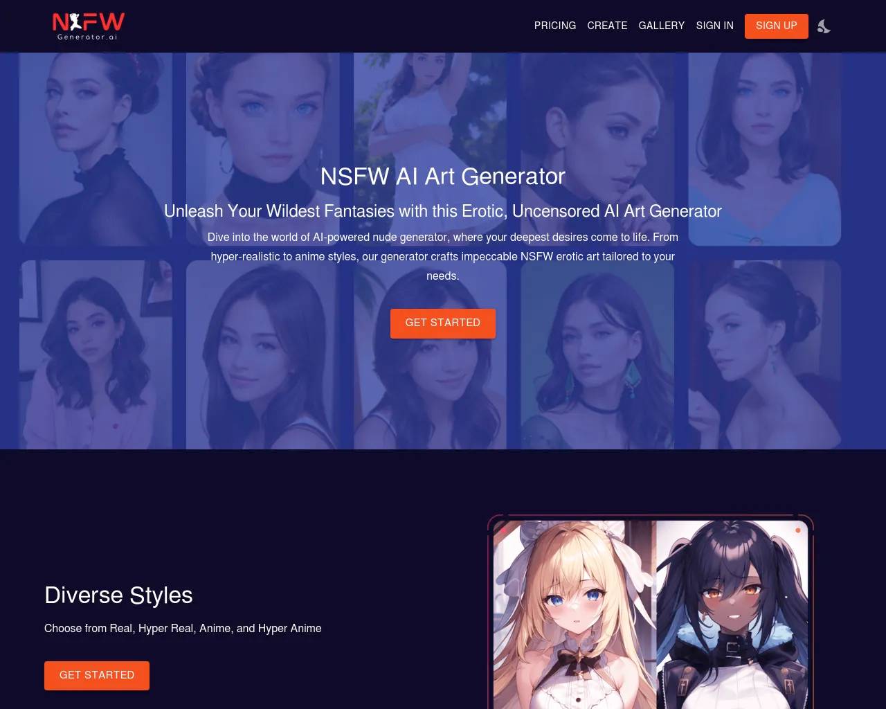 NSFW Art Generator AI screenshot