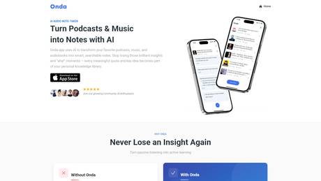 Onda: AI Audio Note Taker screenshot