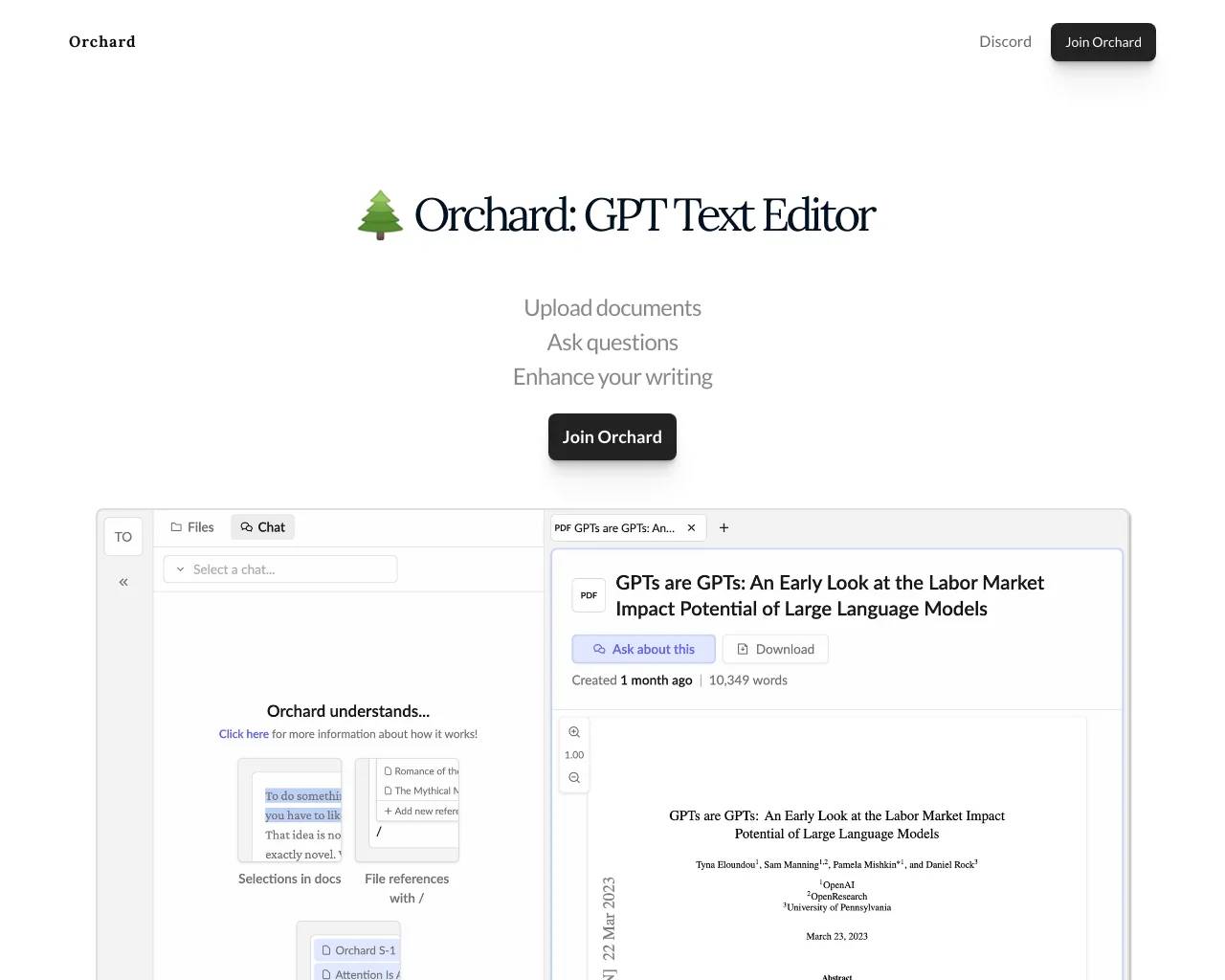 Orchard screenshot