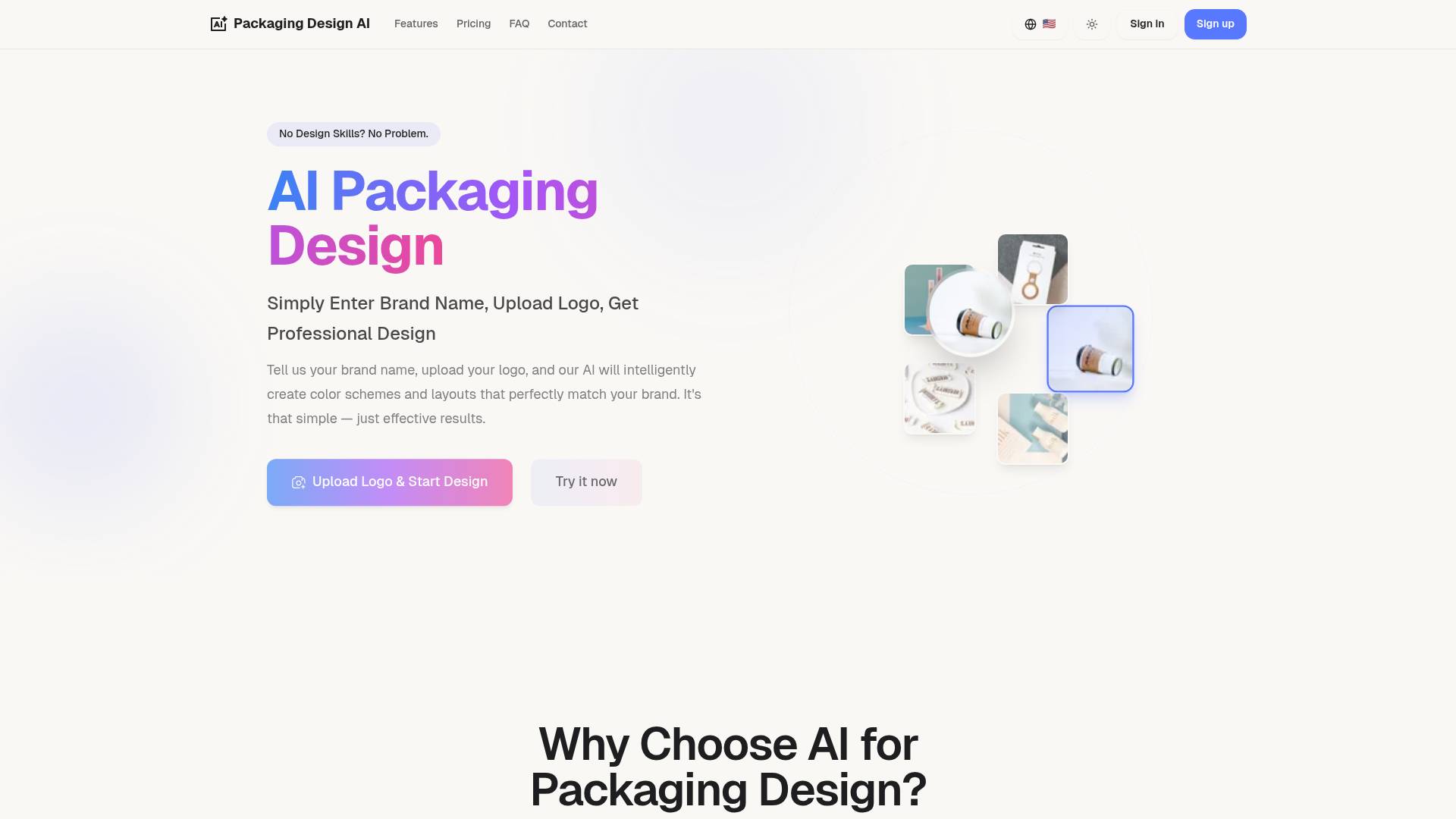 Packaging Design AI screenshot