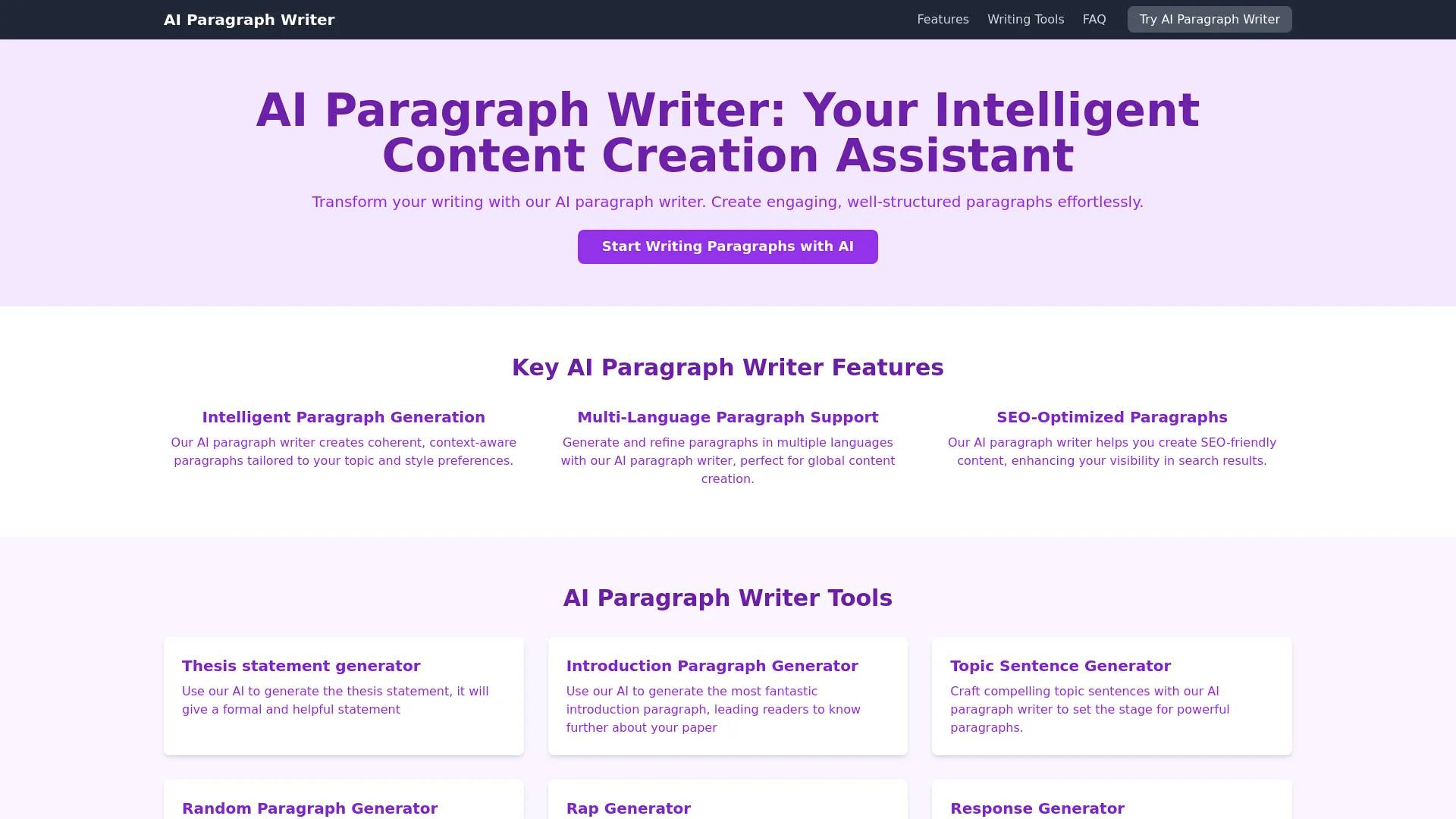 Paragraph Writer