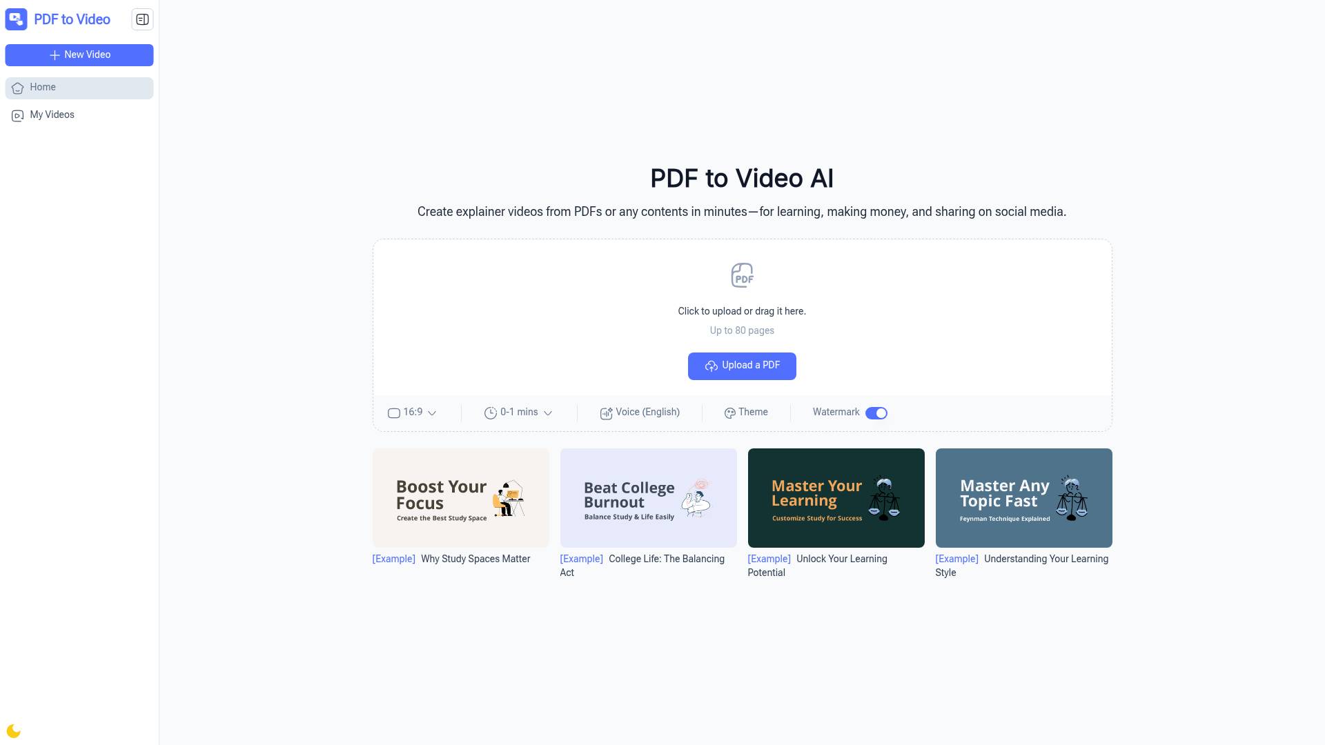PDF to Video screenshot