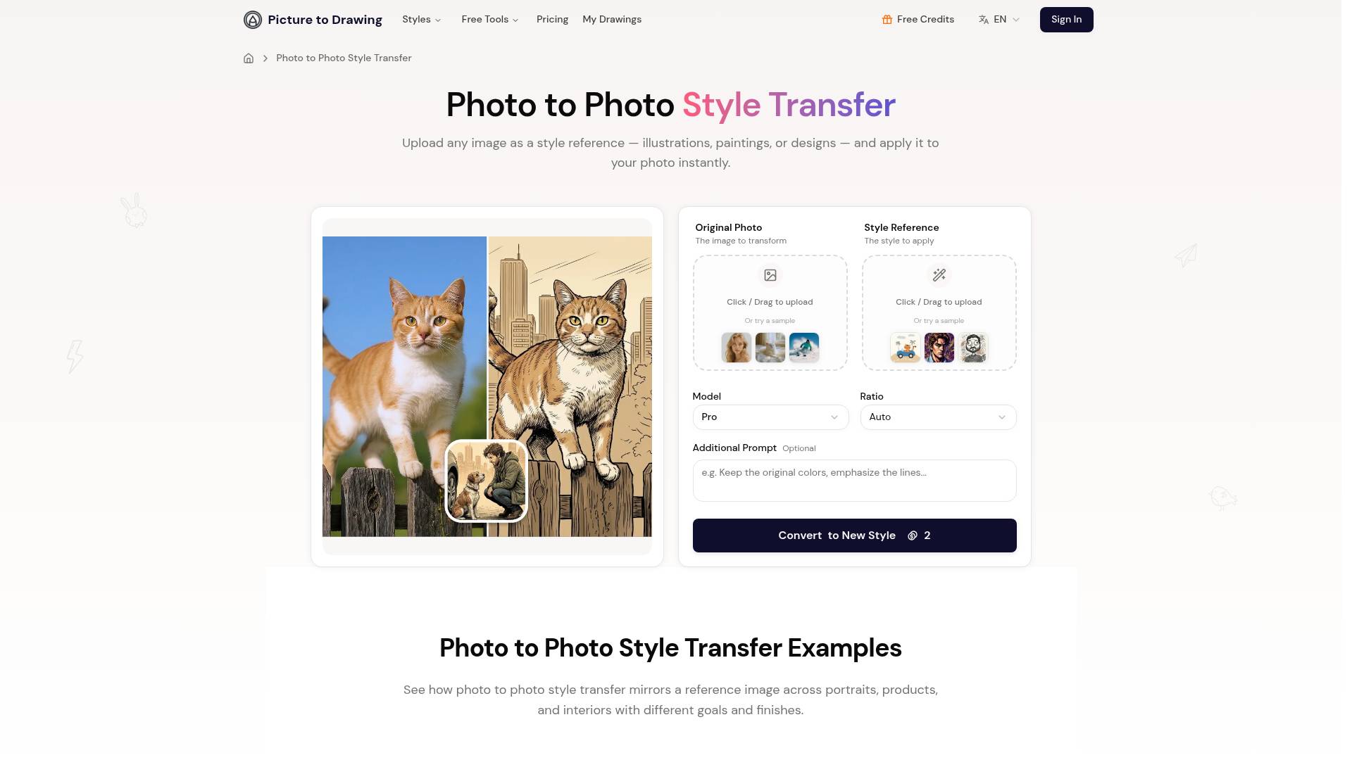 Picture to Drawing screenshot