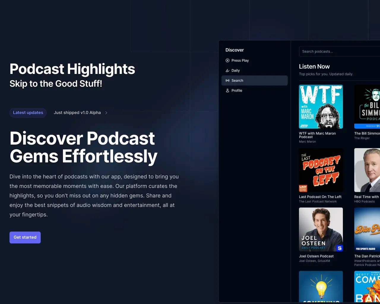 Podcast Highlights screenshot