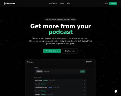 Podsuite screenshot