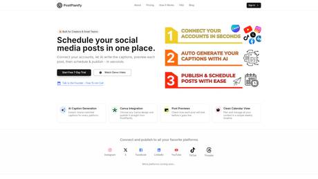 PostPlanify screenshot