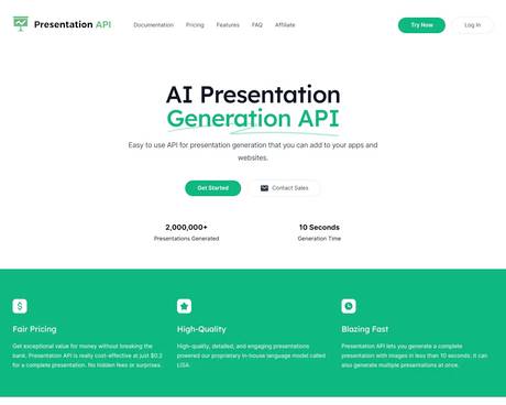 Presentation API screenshot