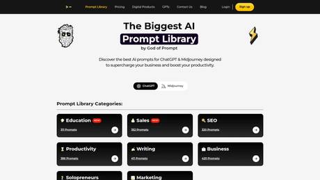 Prompt Library screenshot