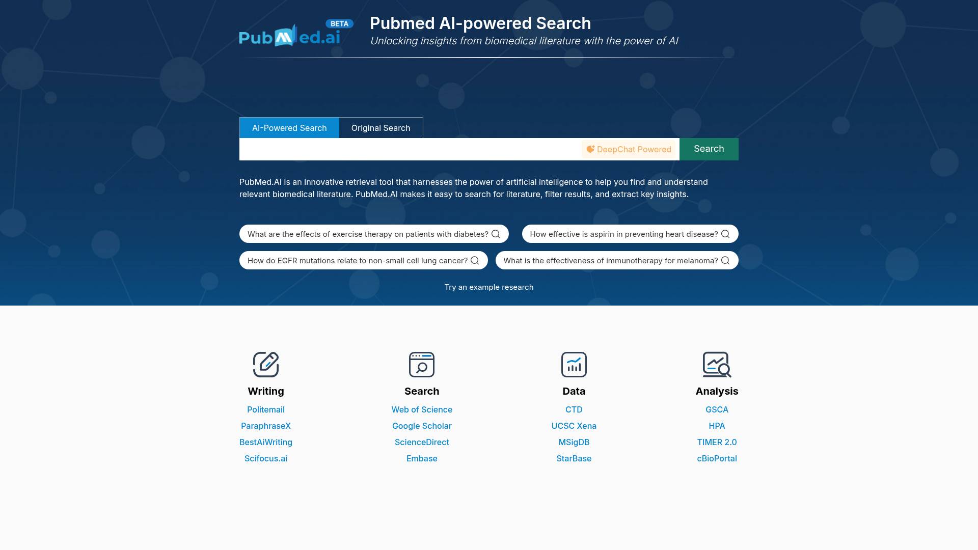 PubMed.ai screenshot