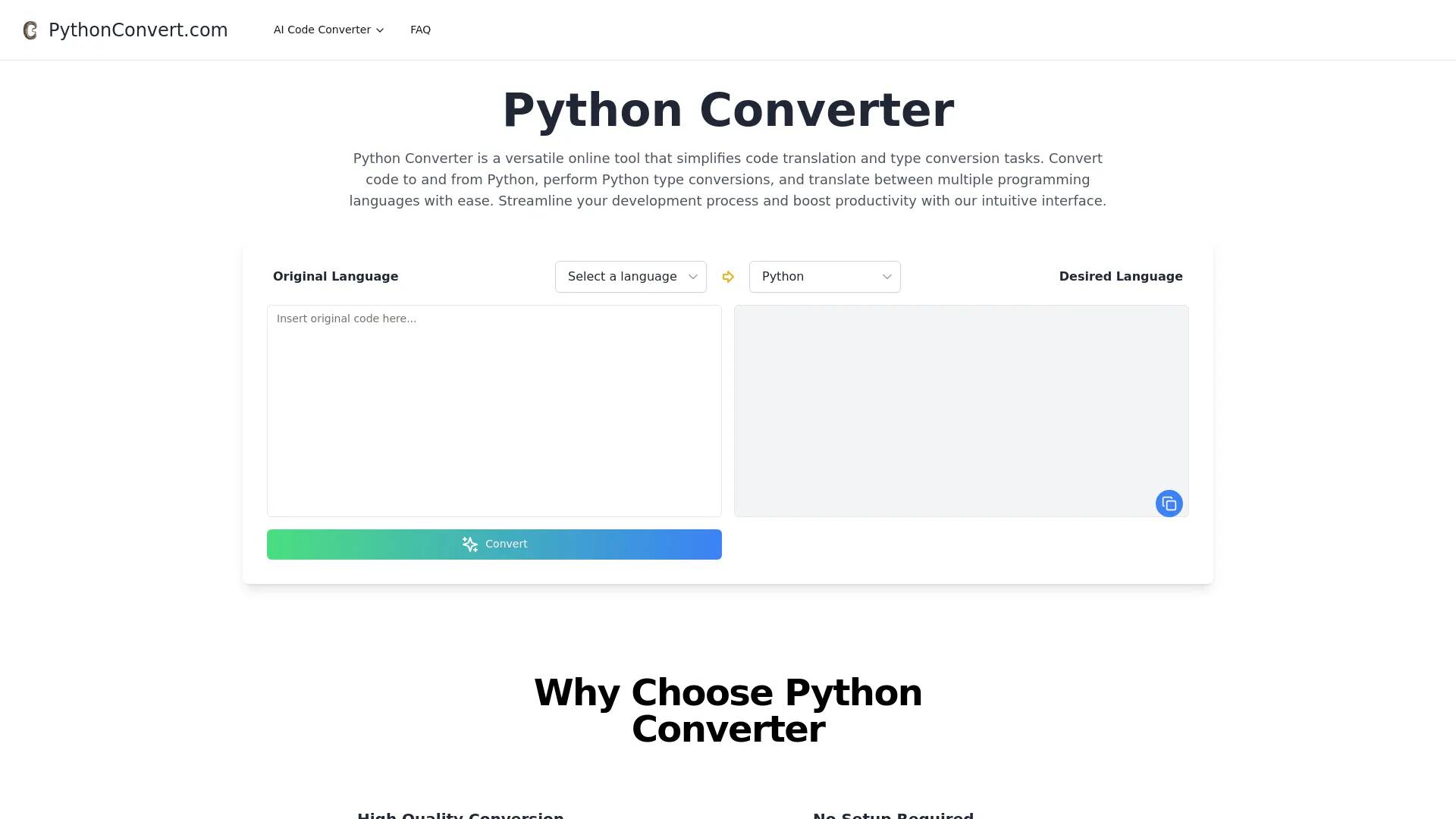 Python Converter screenshot