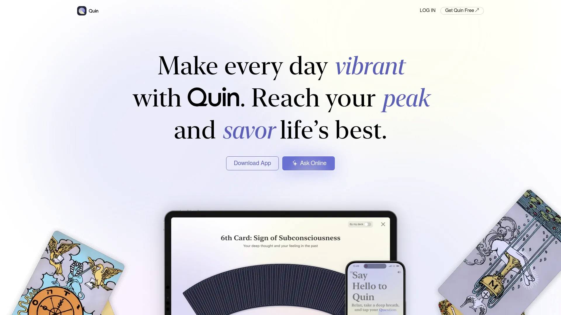 Quin-AI Tarot Reader