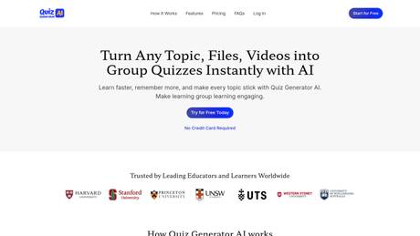 Quiz Generator AI screenshot