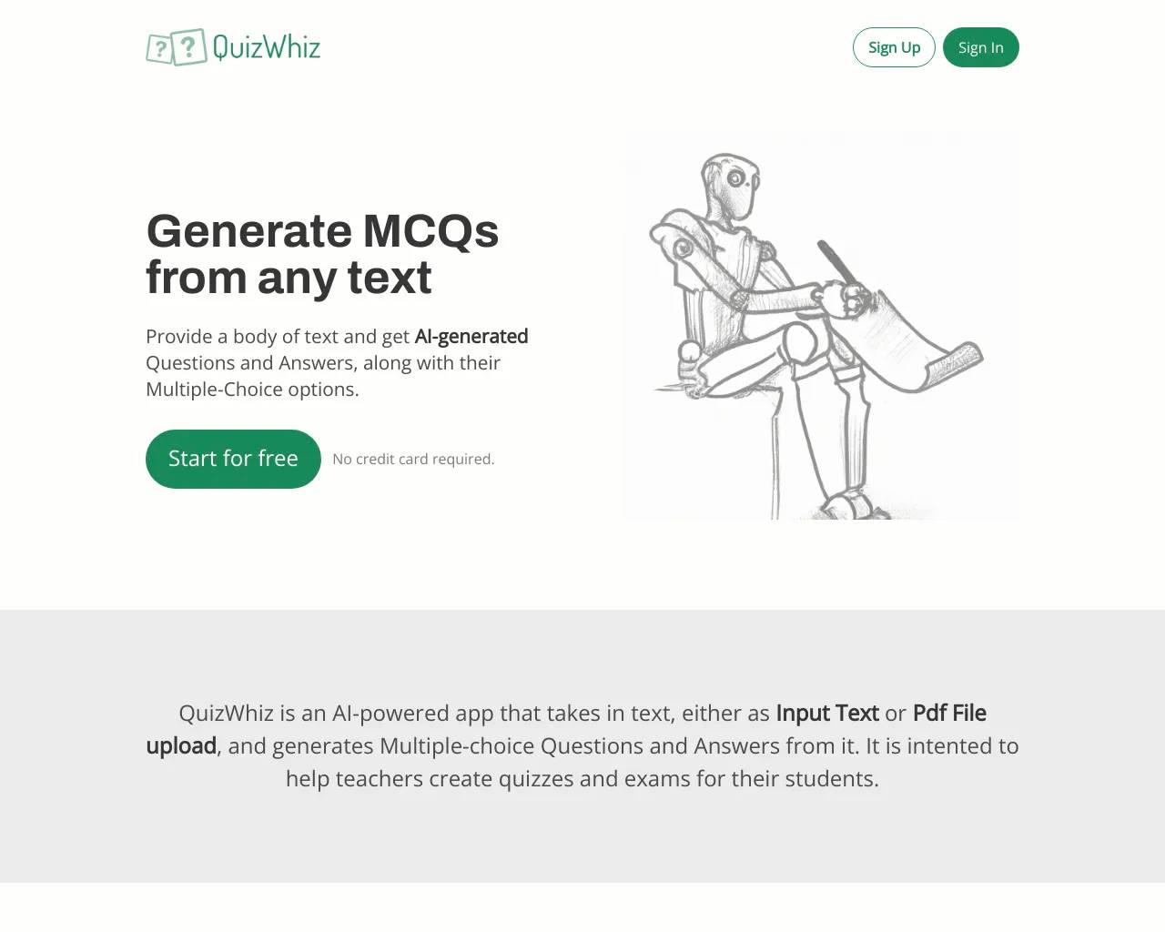 Quizwhiz screenshot