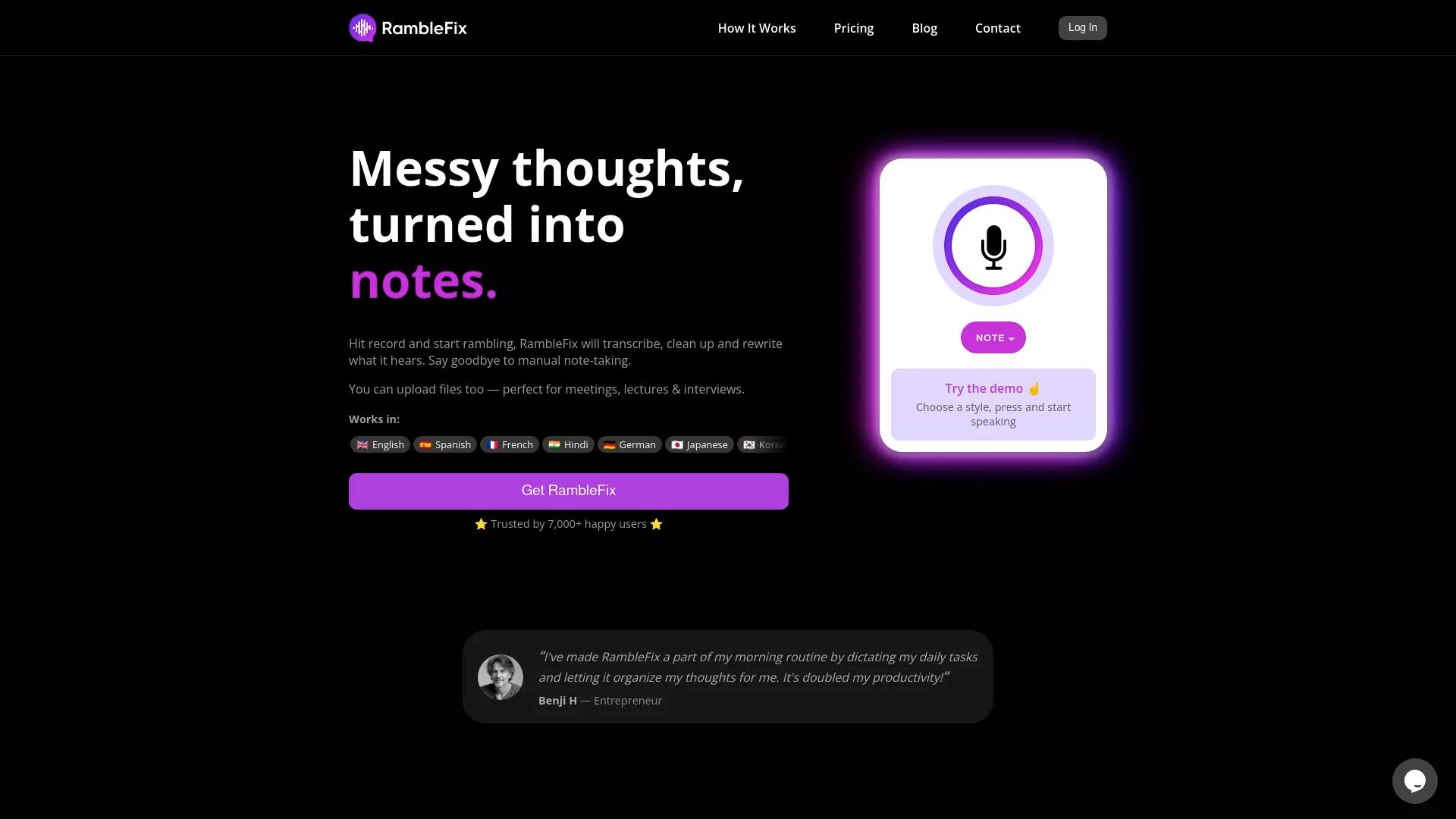 RambleFix screenshot