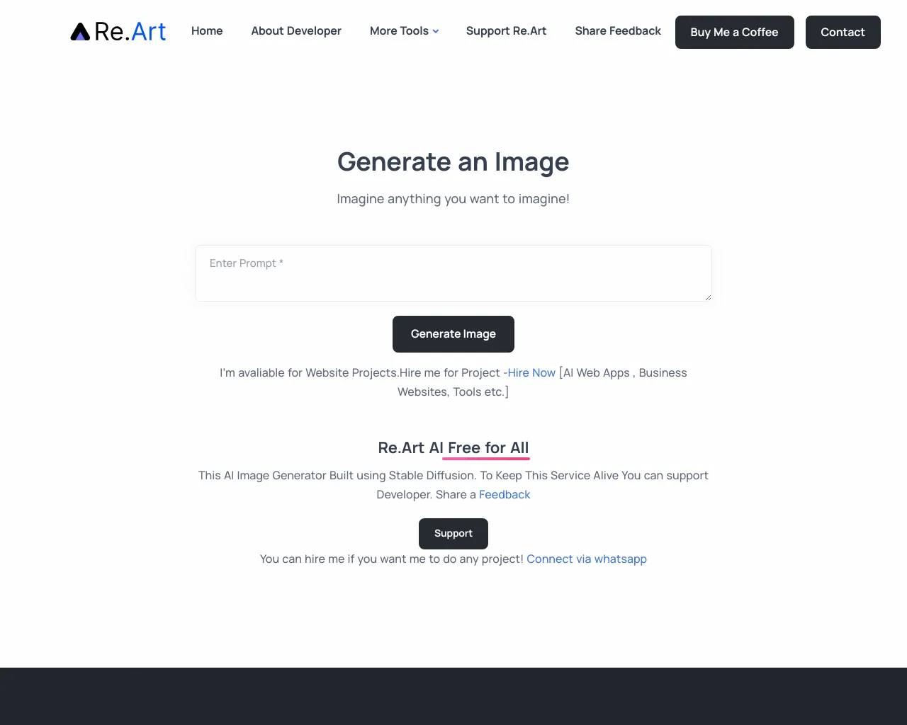 Re Art AI Image Generator screenshot