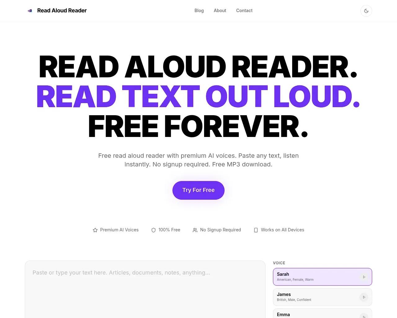 Read Aloud Reader