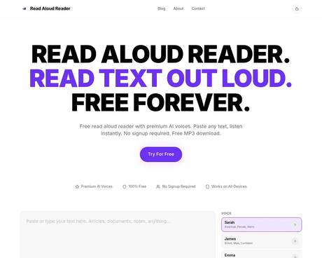 Read Aloud Reader screenshot