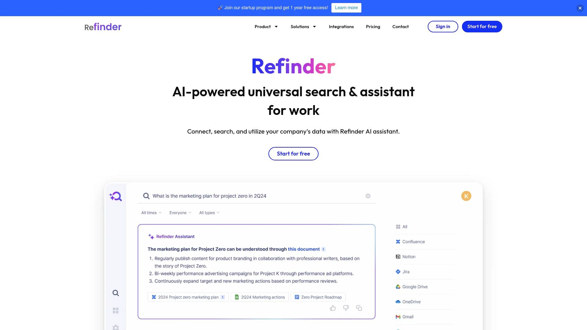 Refinder AI screenshot