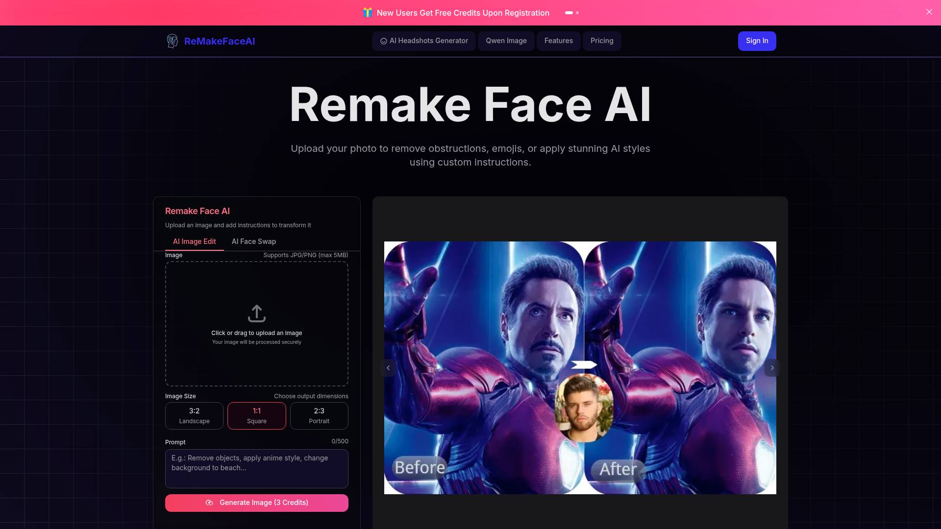 Remake Face AI