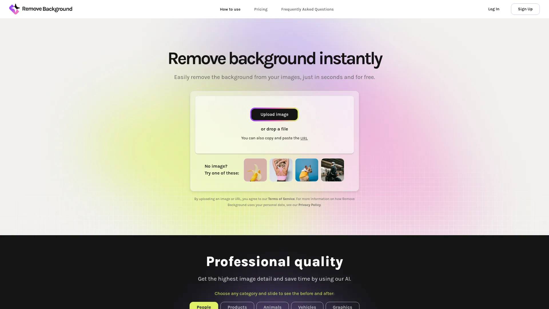Remove Background screenshot