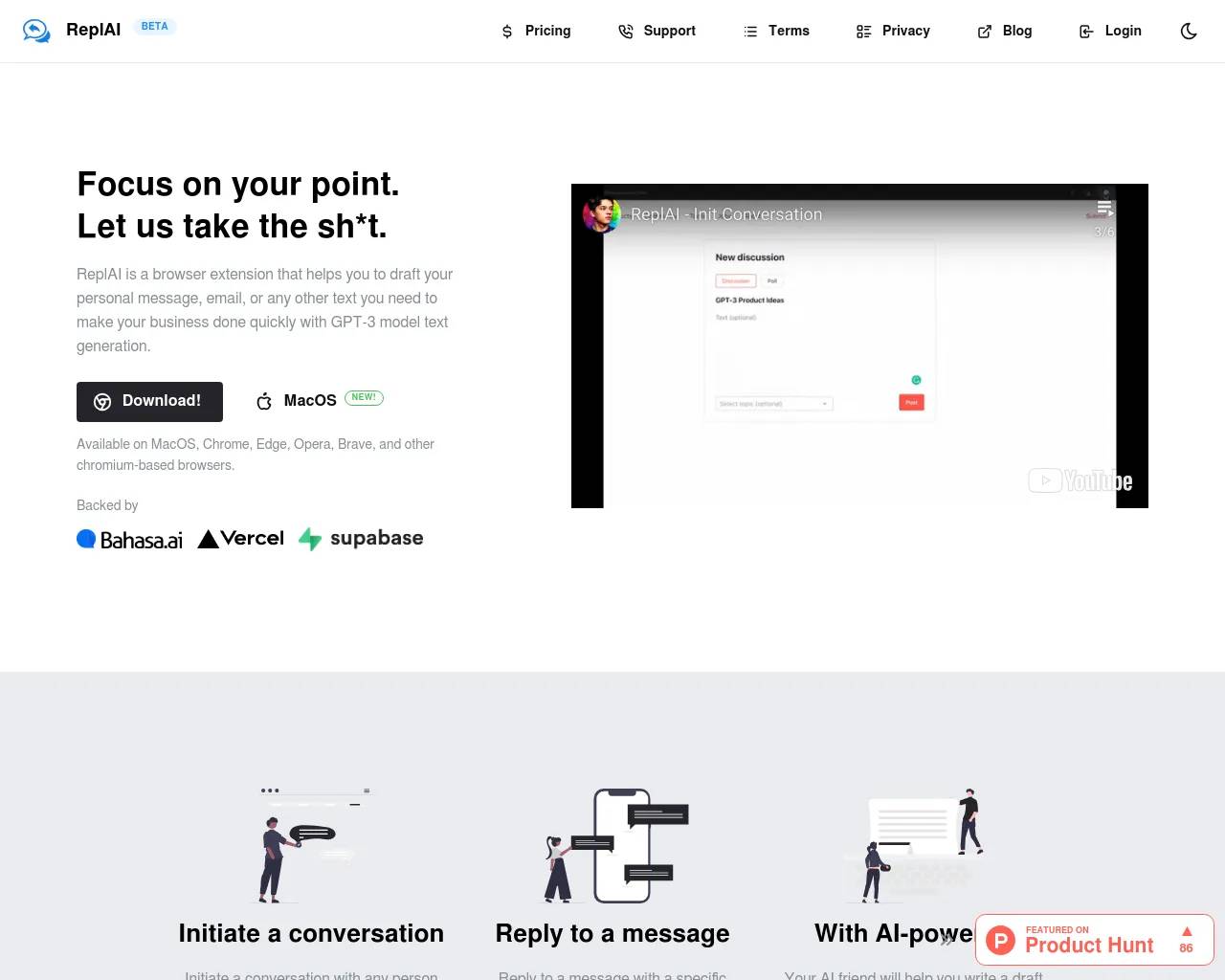 ReplAI screenshot