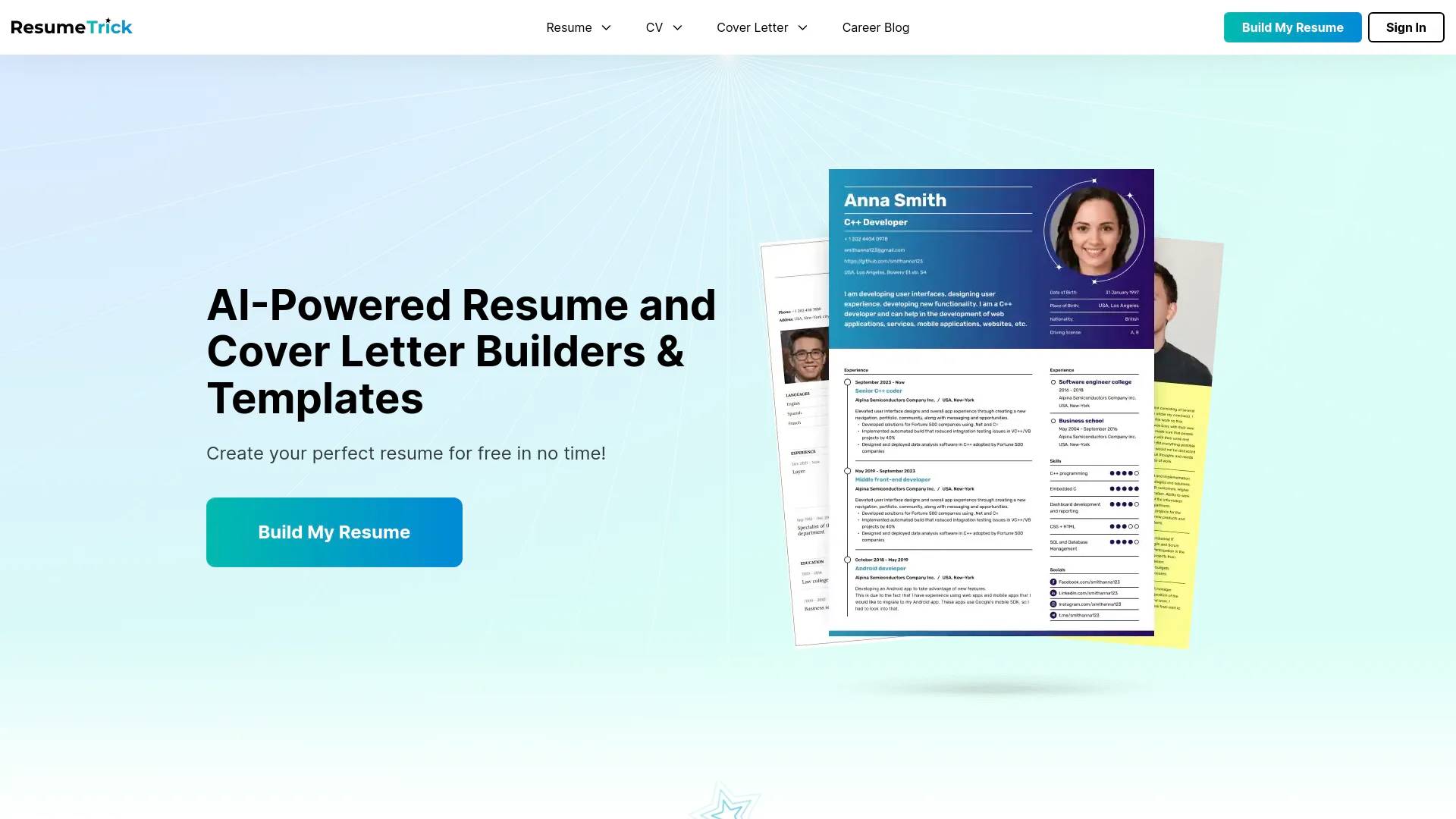 Resume Trick screenshot