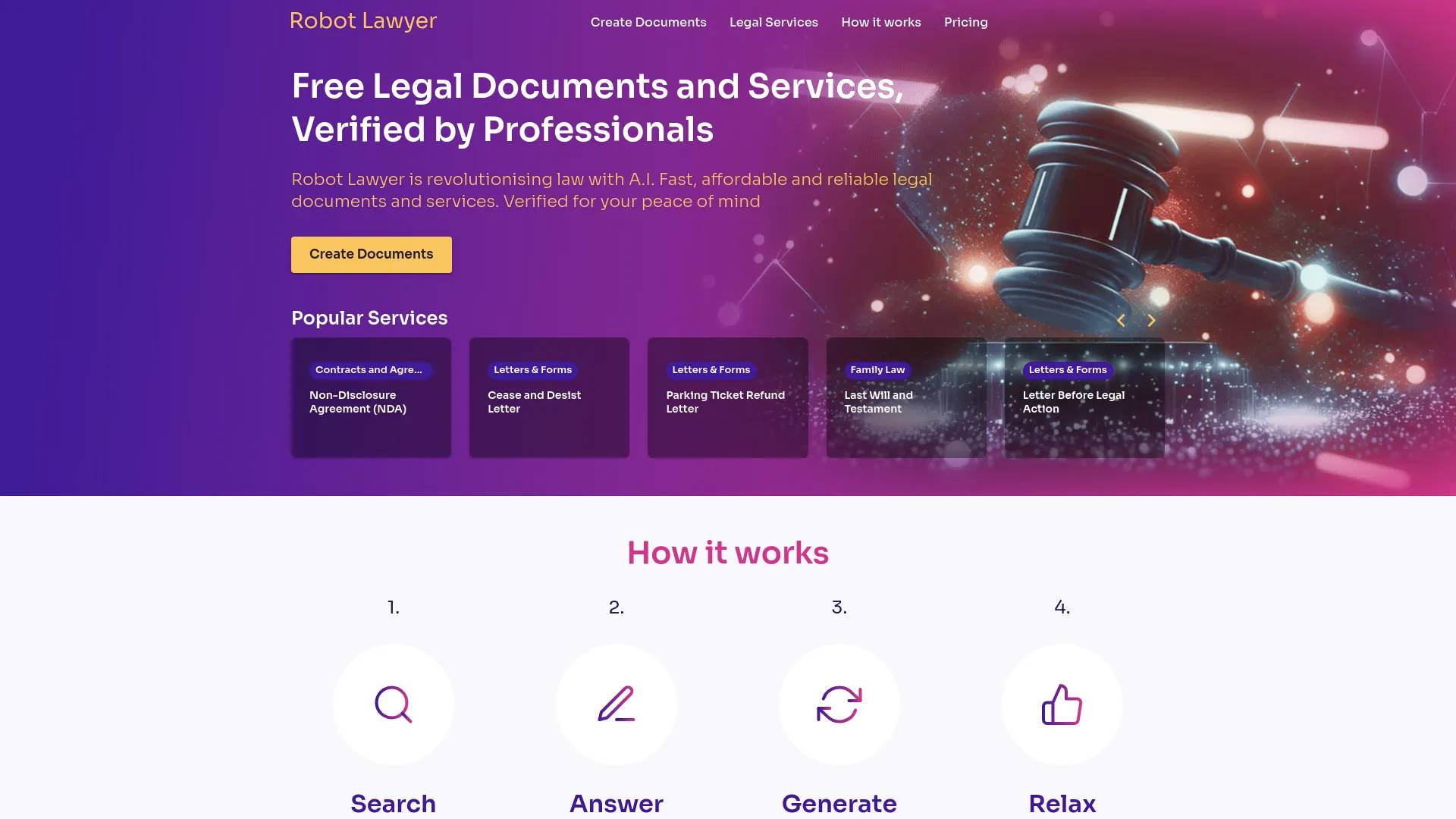 Robot Lawyer screenshot