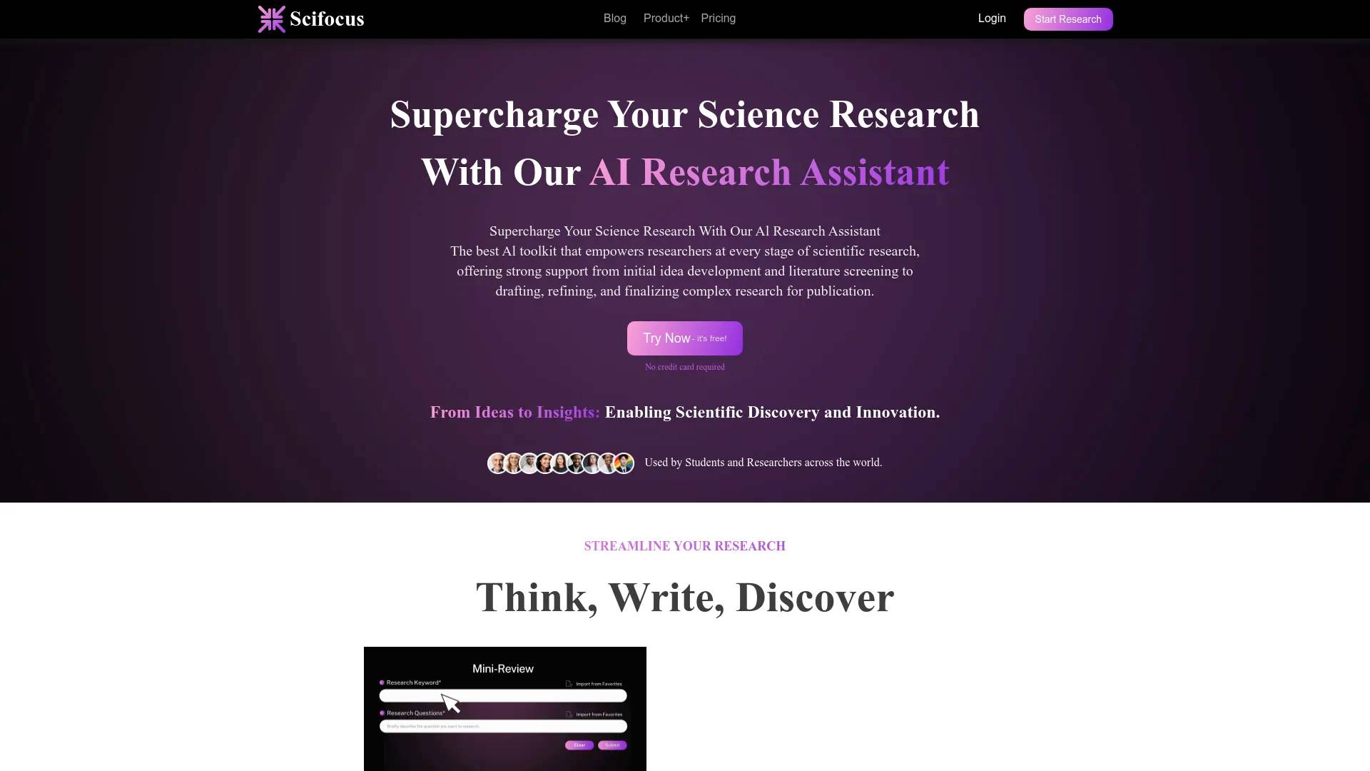 Scifocus screenshot