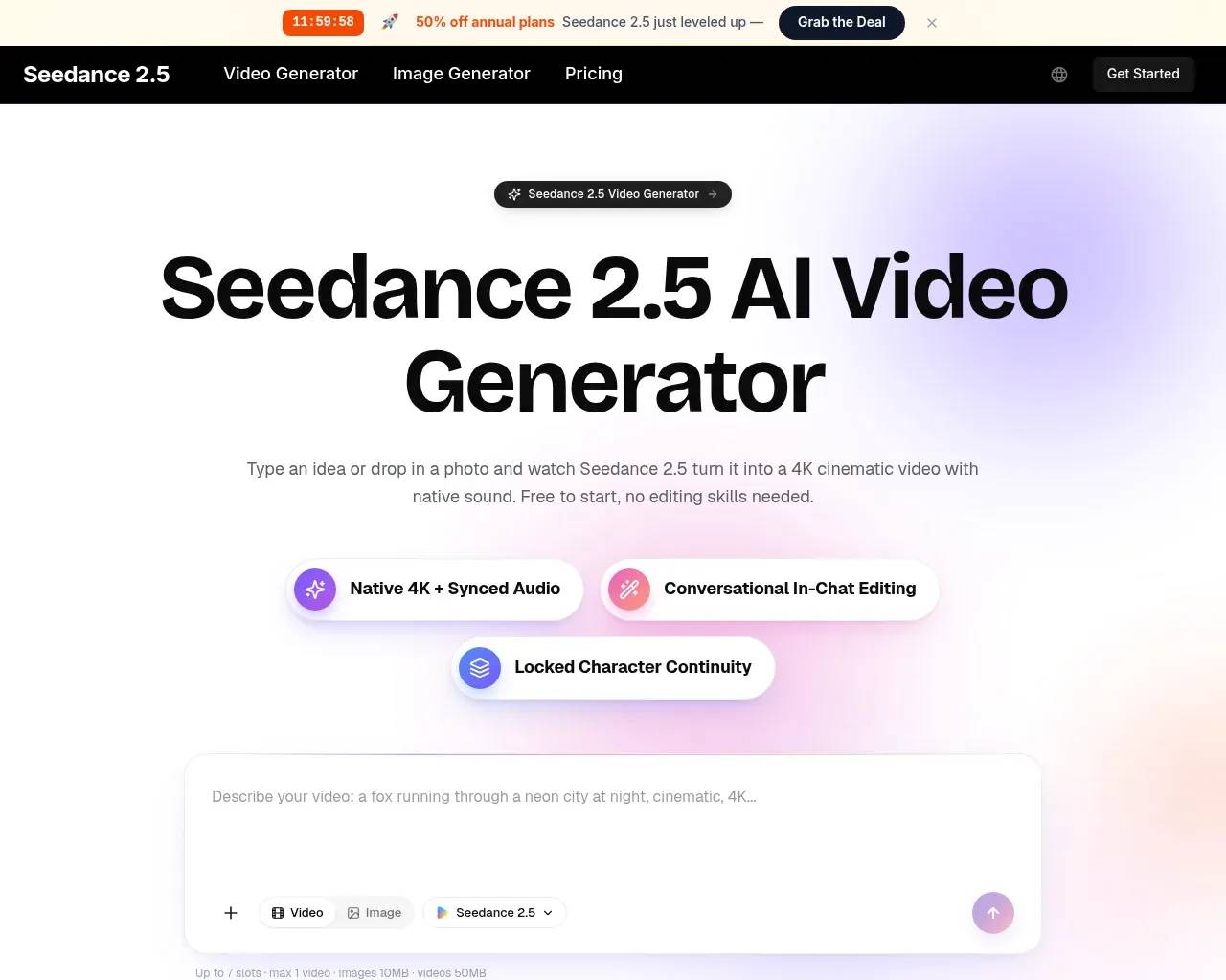Seedance 2.5 screenshot