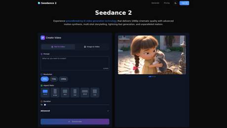 Seedance 2 screenshot