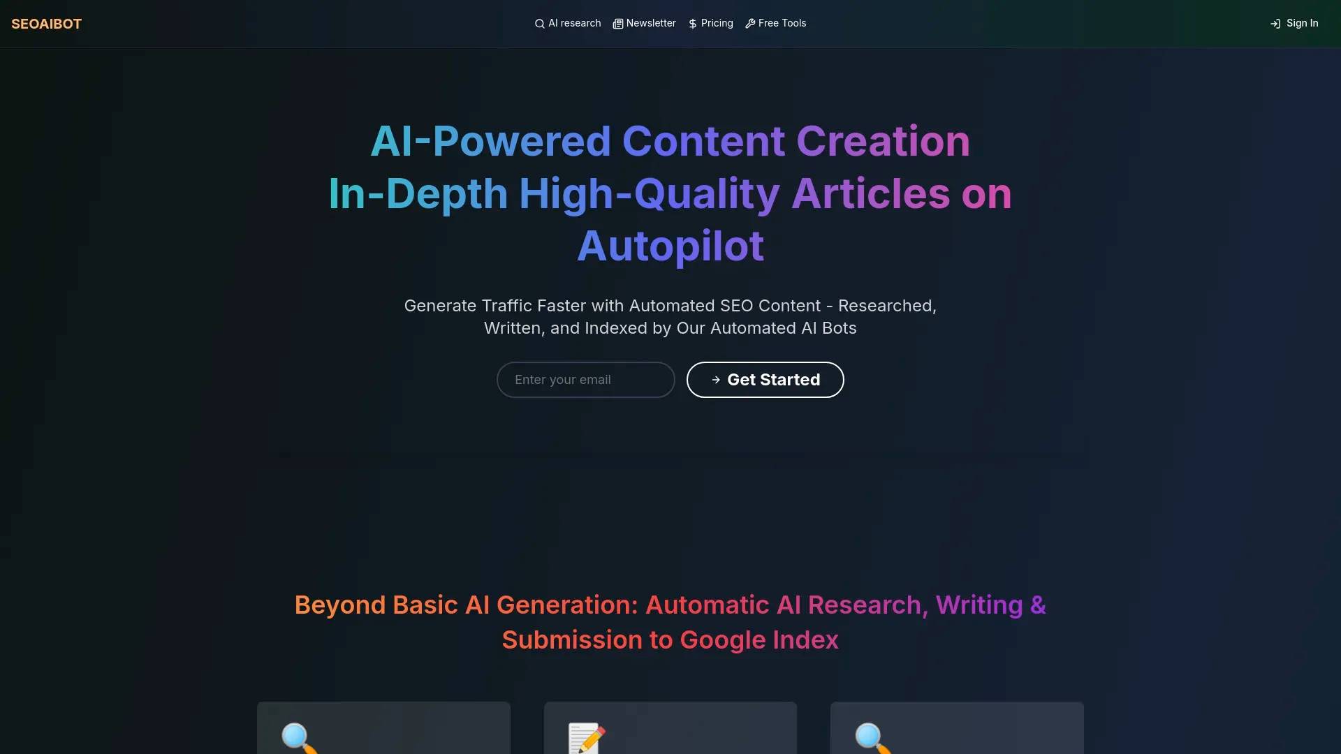 SEO AI Bot screenshot