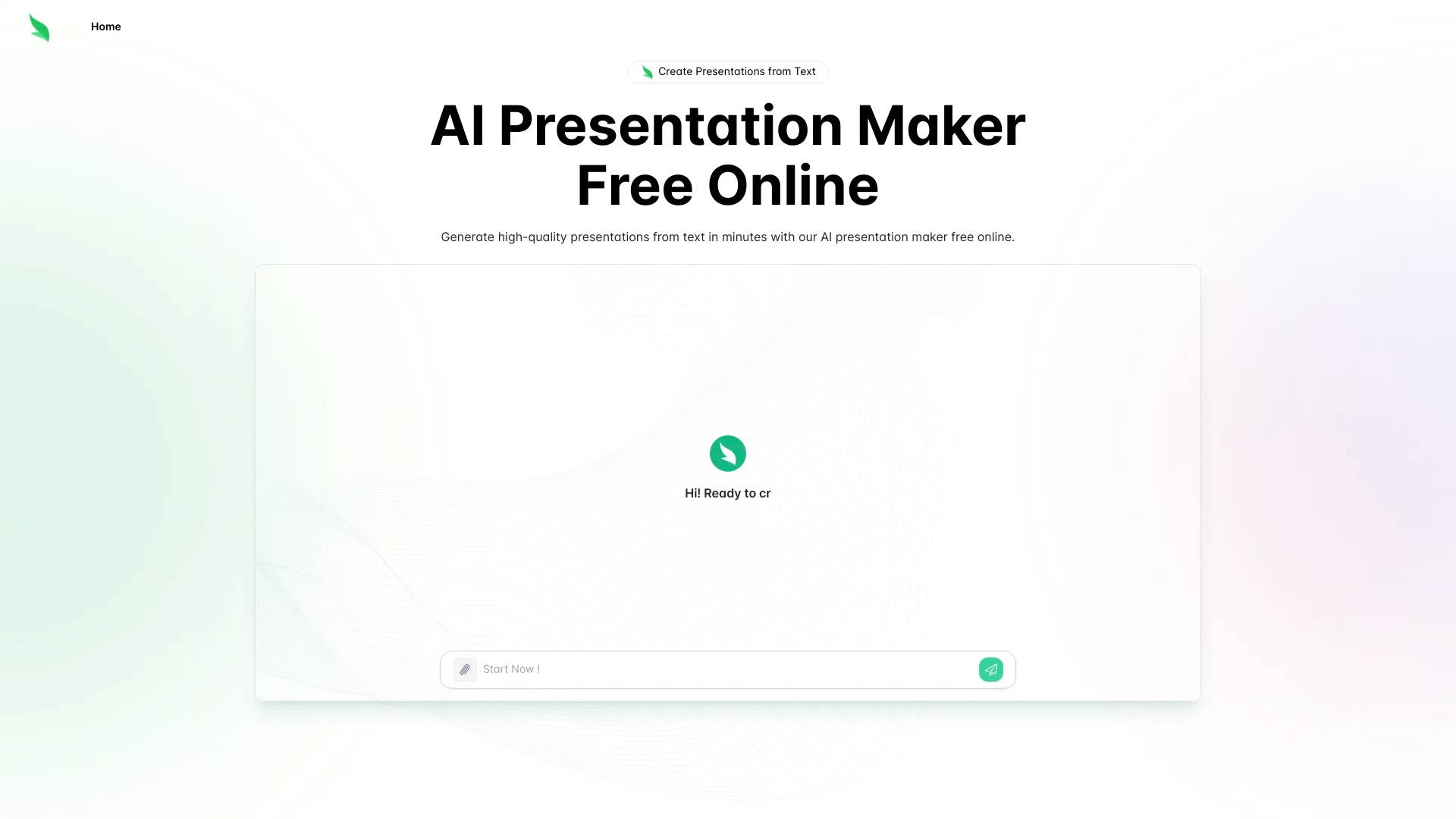 Slides.bot: AI Presentation Maker Free Online