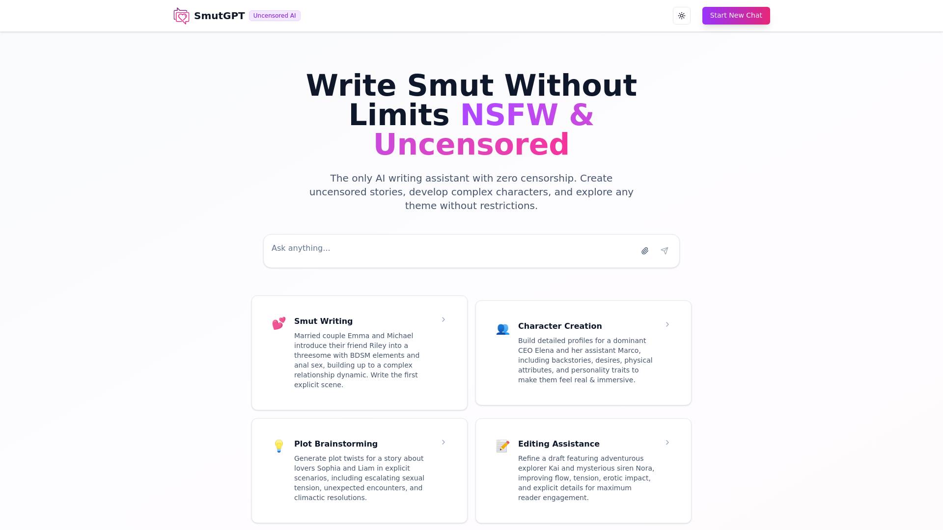 SmutGPT screenshot