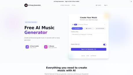 Song Generator AI screenshot