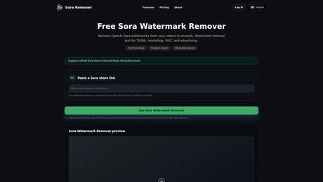 Sora Watermark Remover screenshot