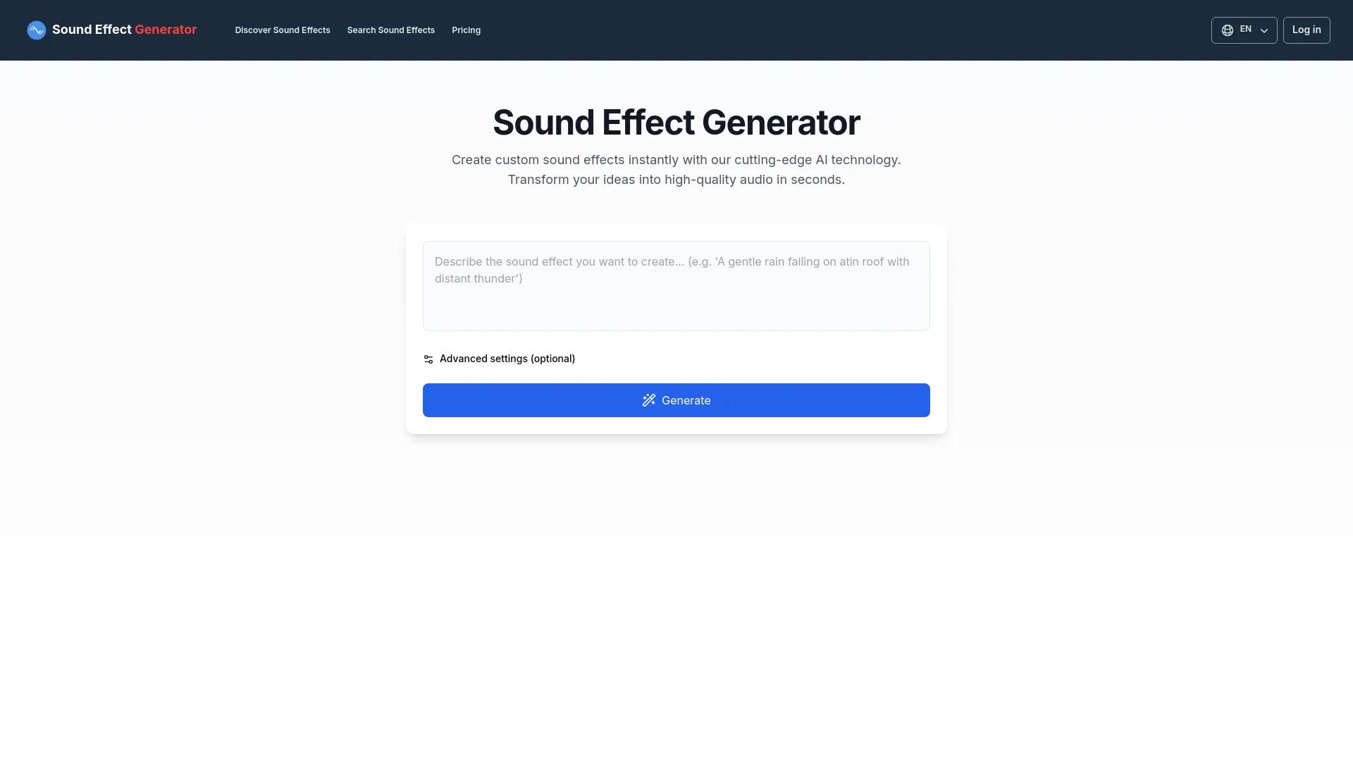 Sound Effects Generator screenshot