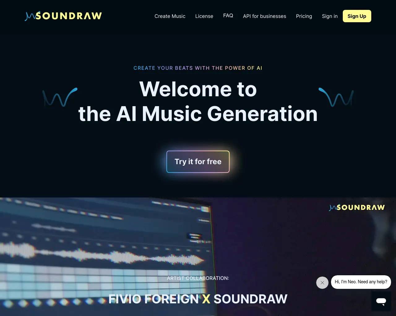 Soundraw screenshot