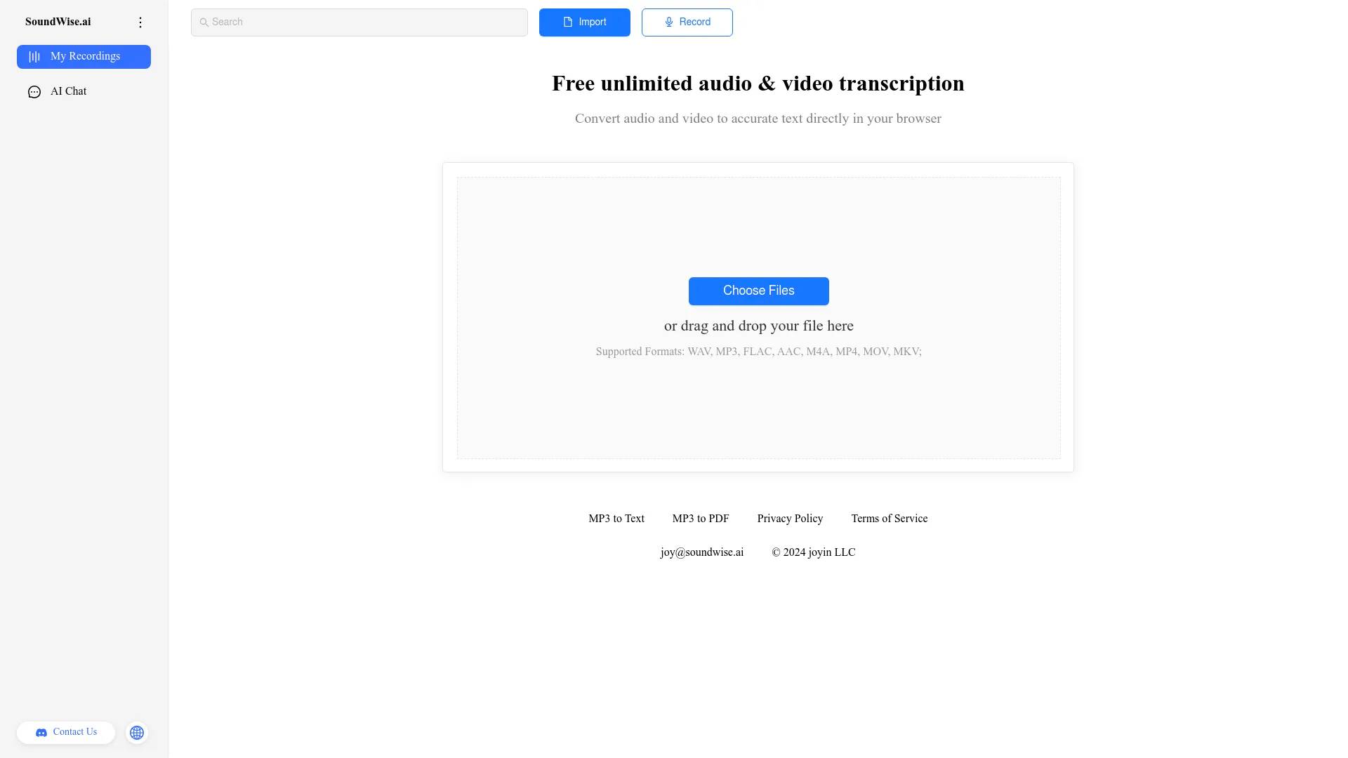 SoundWise.ai screenshot