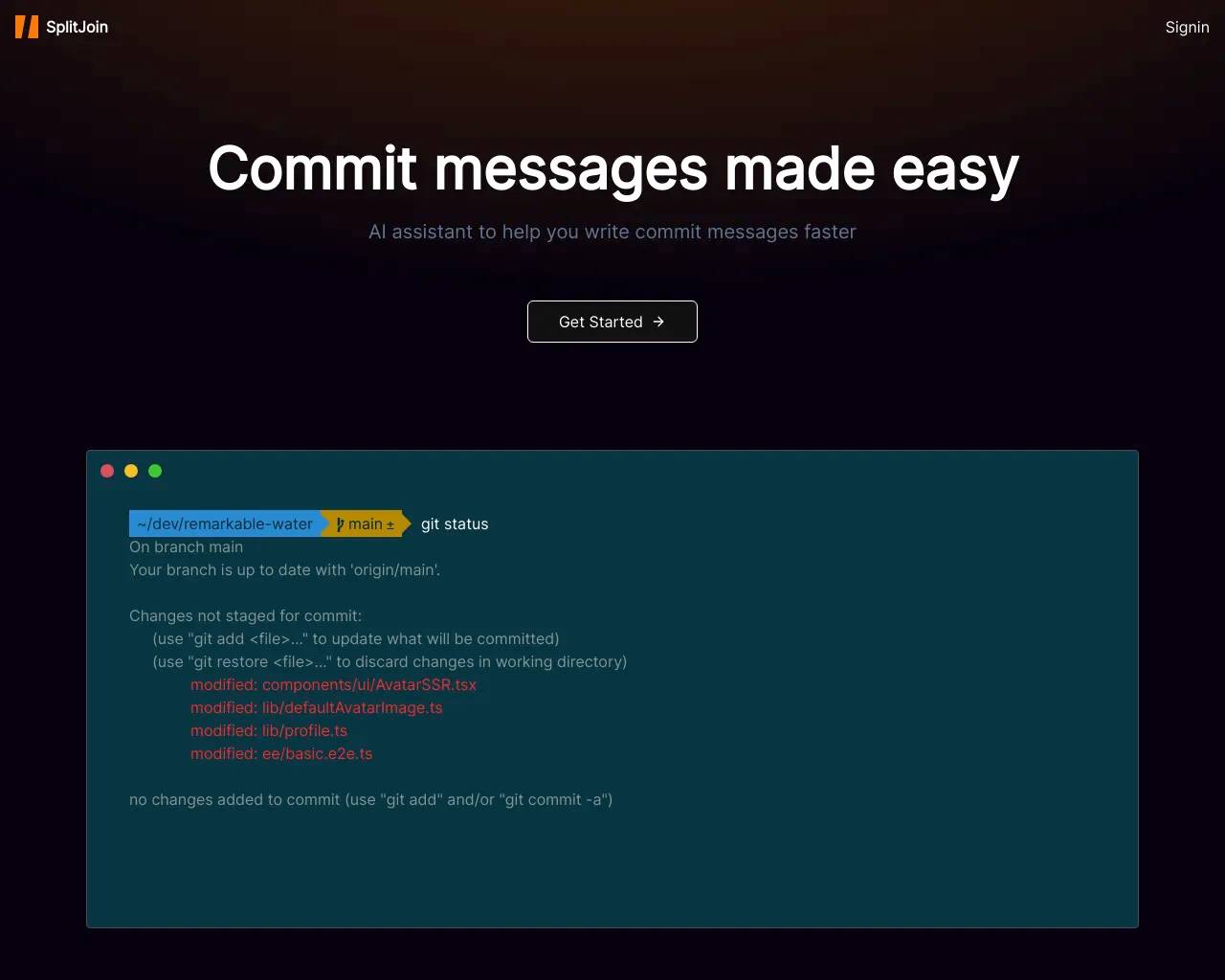 Splitjoin screenshot