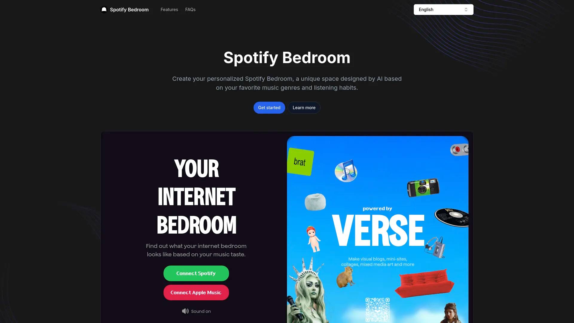 Spotify Bedroom screenshot