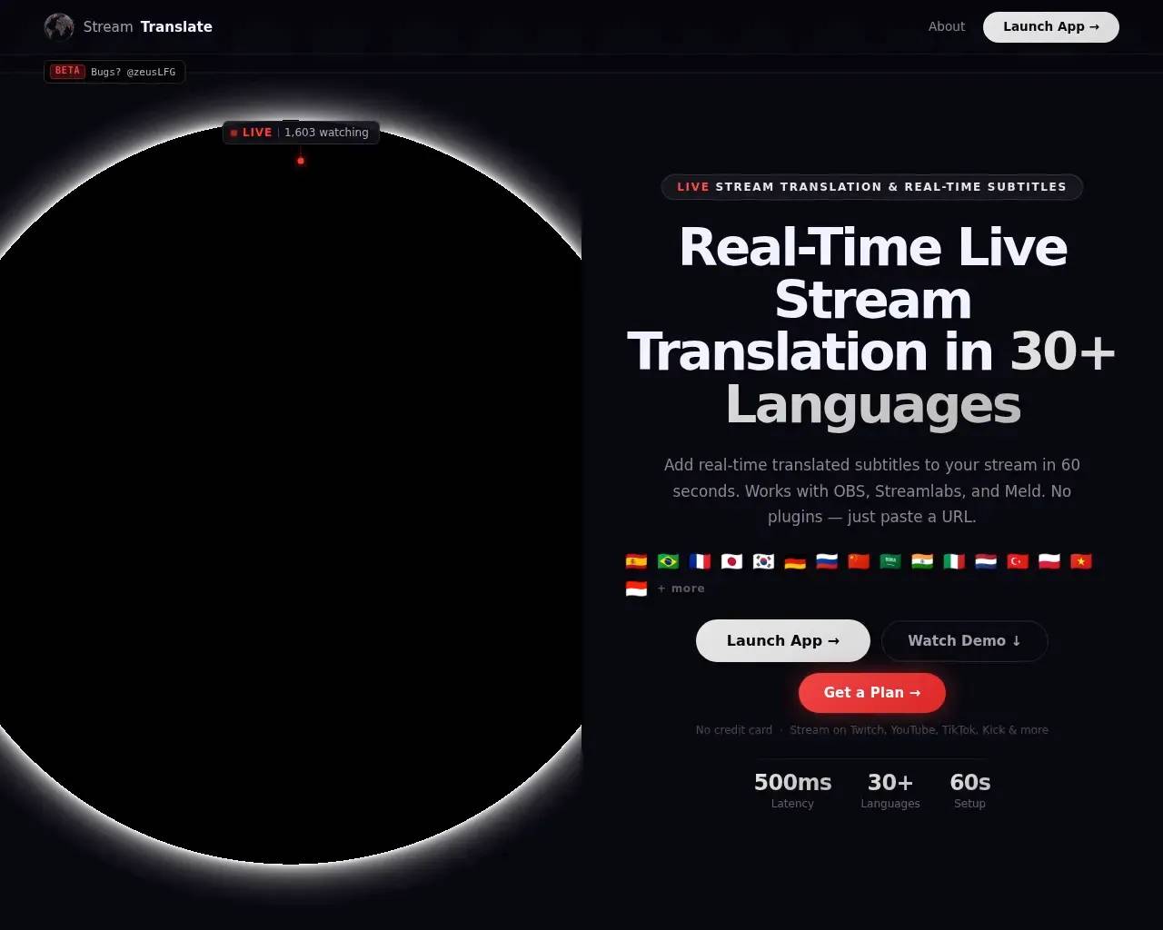StreamTranslate screenshot