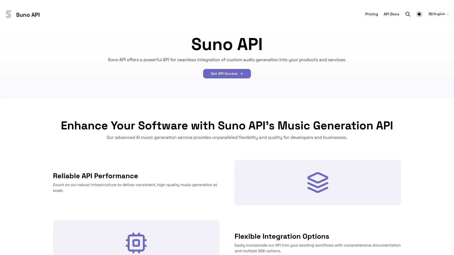 Suno API screenshot