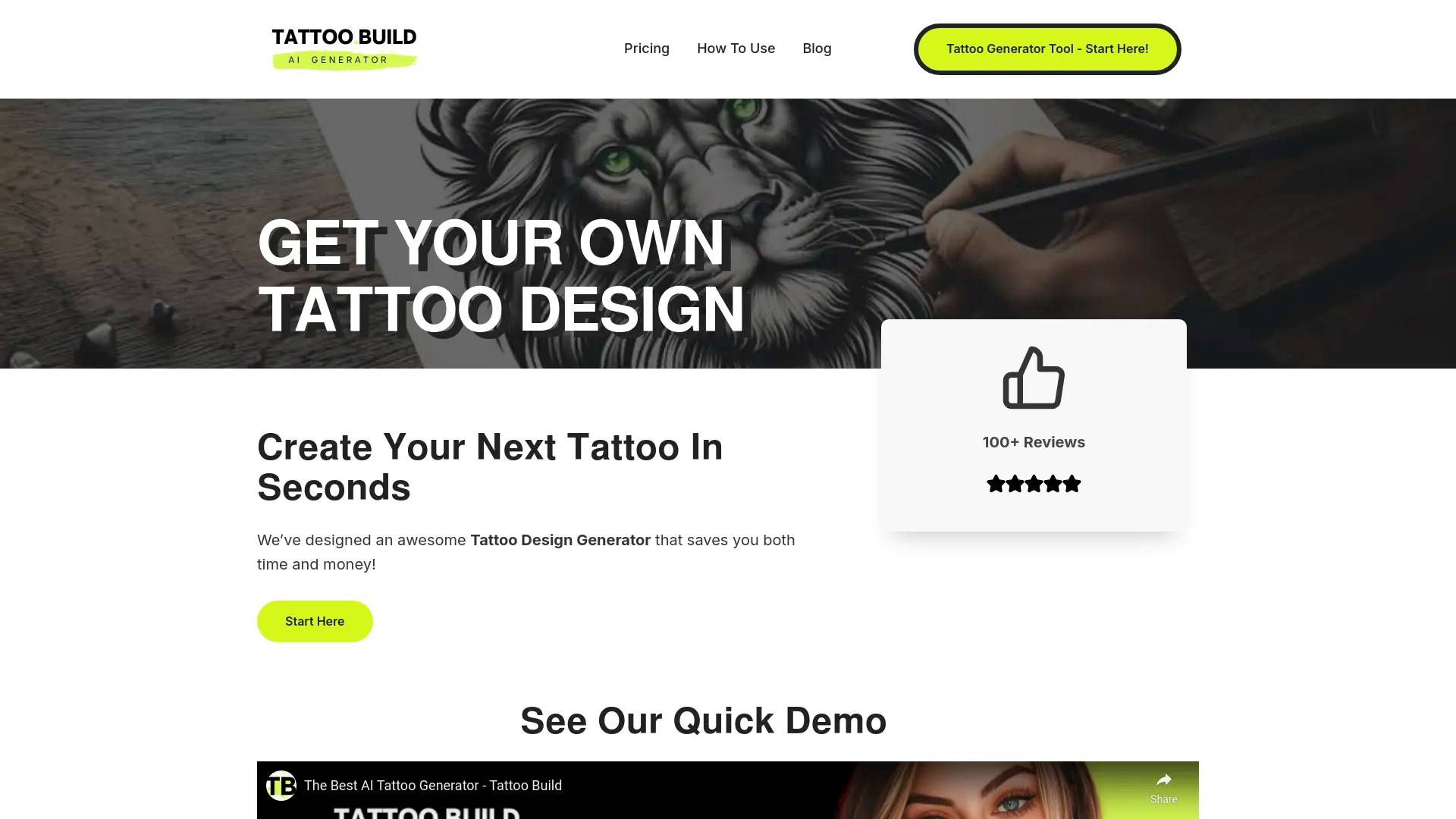 Tattoo Build screenshot