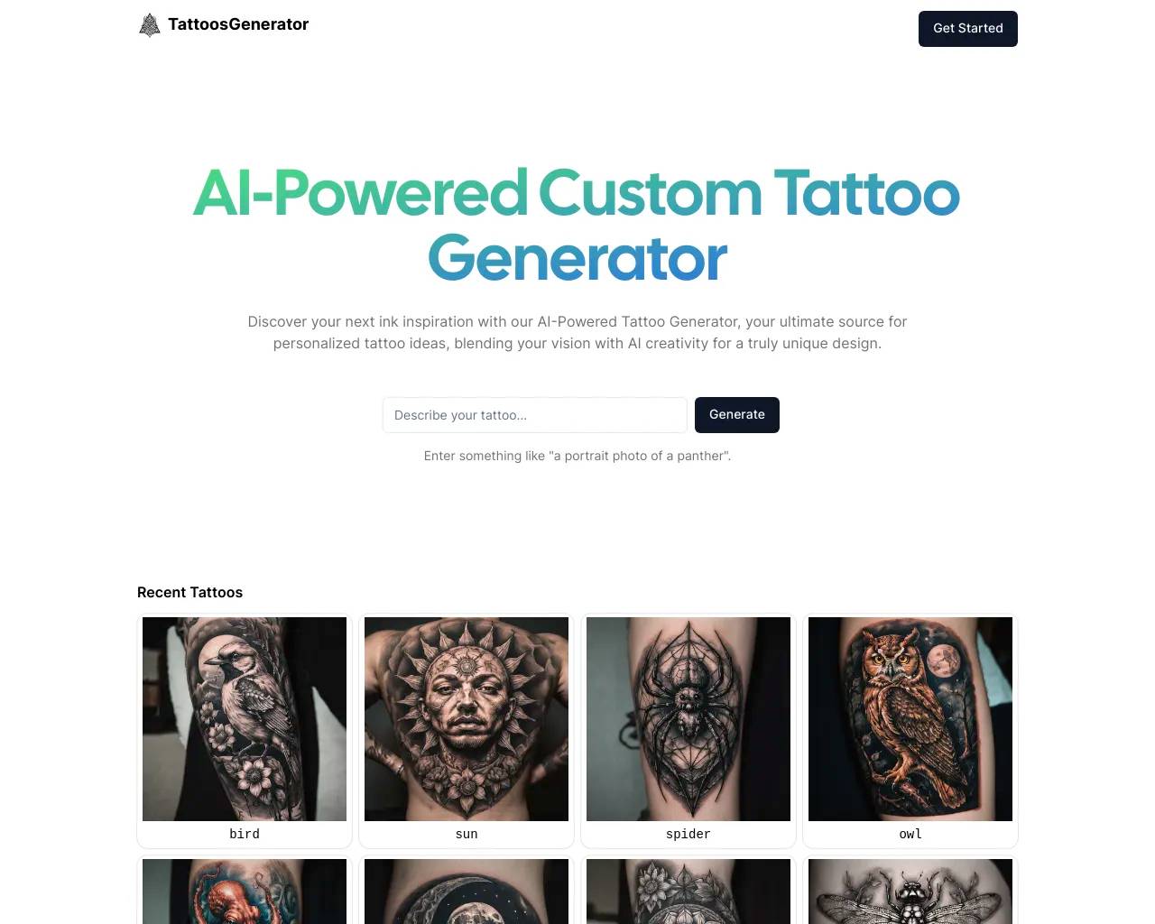 TattoosGenerator screenshot