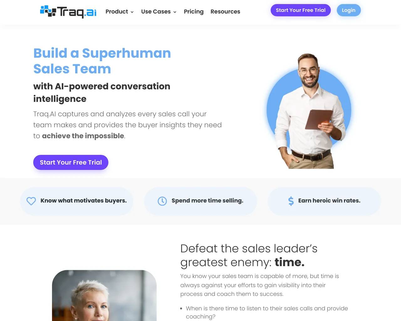 Traq AI screenshot