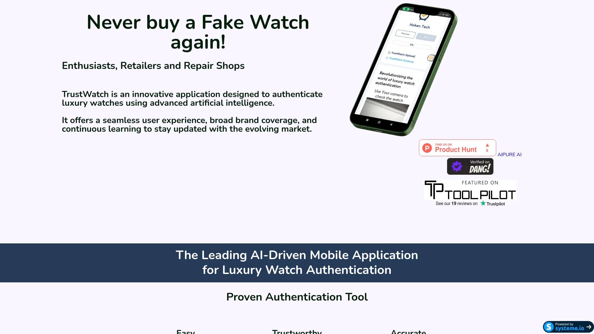 TrustWatch screenshot