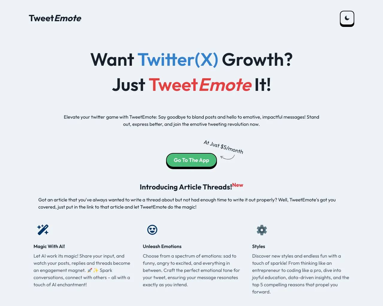 TweetEmote screenshot